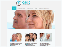 Tablet Screenshot of cataractsurgeon-washingtondc.com